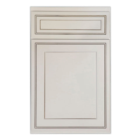 Base 36" - Classic White 36 Inches 2 Drawer Base Cabinet