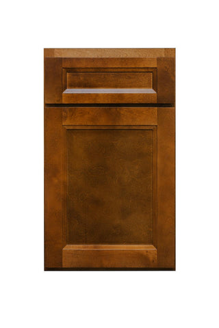 Cognac Dishwasher Panel for Framed Kitchen Cabinet