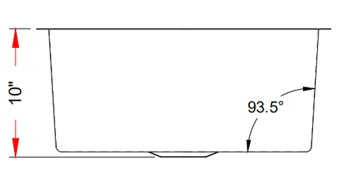 27" Kitchen Sink Stainless Steel Undermount Single 2318 - ZCBuildingSupply