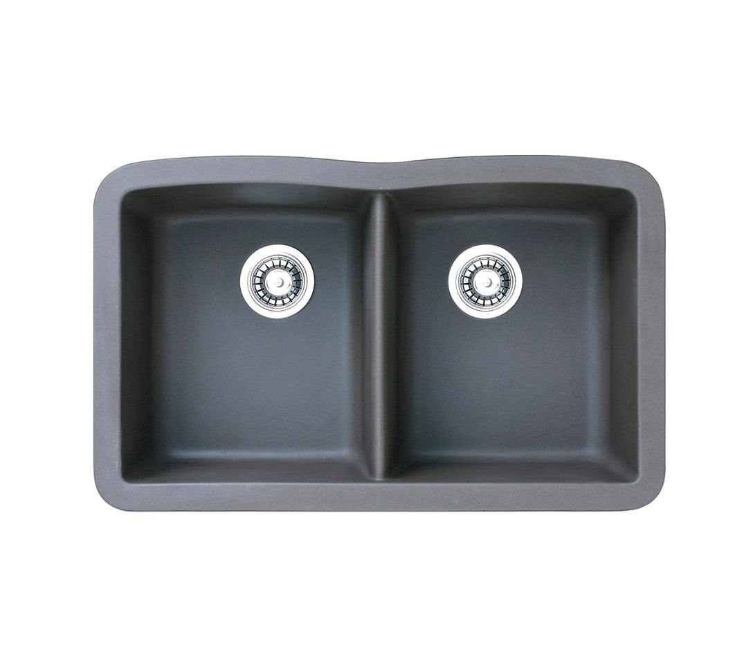 29" Kitchen Sink Quartz Double 8404D - ZCBuildingSupply