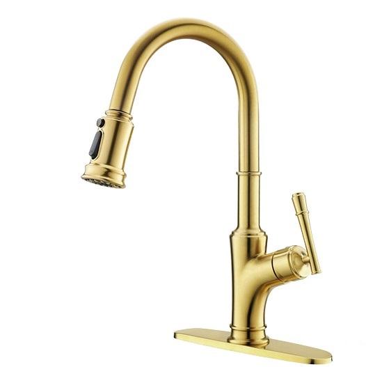 K135 Single Handle Single Hole Kitchen Sink Faucet - ZCBuildingSupply