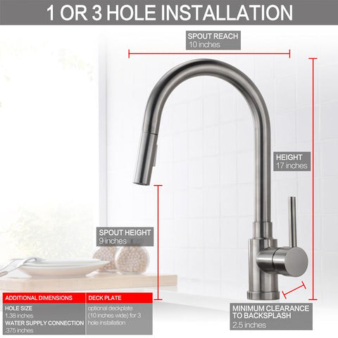 KSK1120 Single Handle Single Hole Kitchen Sink Faucet