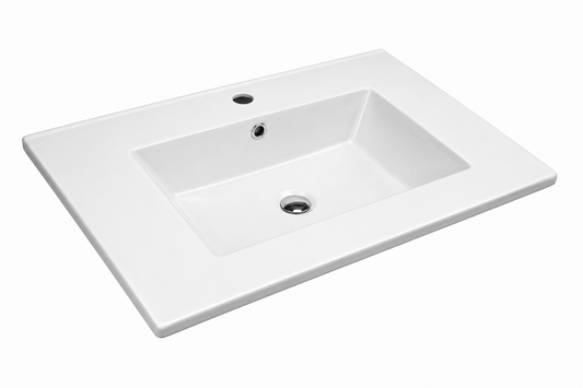 Voltaire 31" Vanity Top Bathroom Sink with Single Faucet Hole