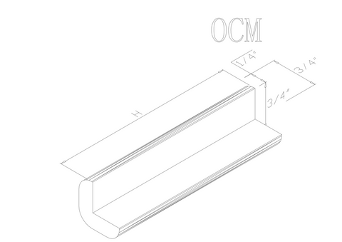 American Oak Corner Molding 40"