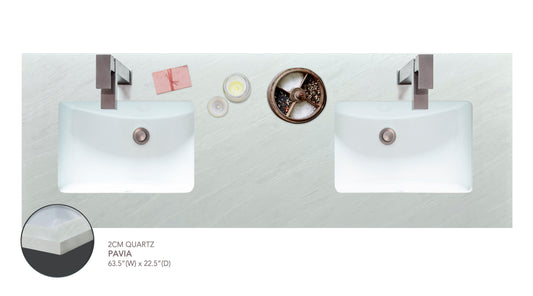 Precut Pavia Vanity Countertop--SELF PICK UP ONLY