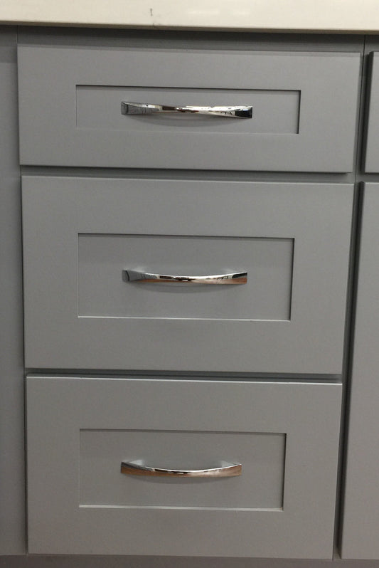 3 Drawers Vanity Pure Grey (Without sink and countertop)