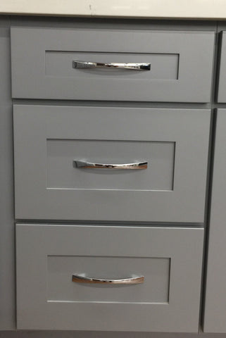 3 Drawers Vanity Pure Grey (Without sink and countertop)