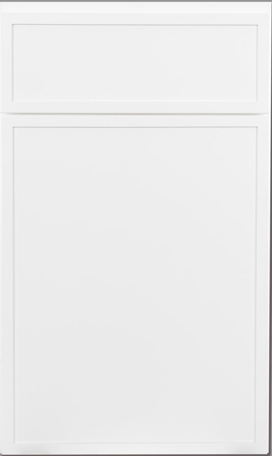 Wall 36" - Slim White Shaker 36 Inches Wall Refrigerator Cabinet(24"D)