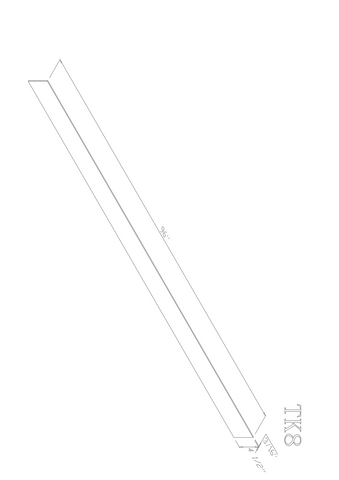 Natural Shaker Toe Kick-4.5"W X 96"L--TK