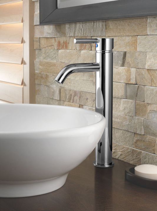 V101BN Single Handle Single Hole Bathroom Vessel Sink Faucet - ZCBuildingSupply