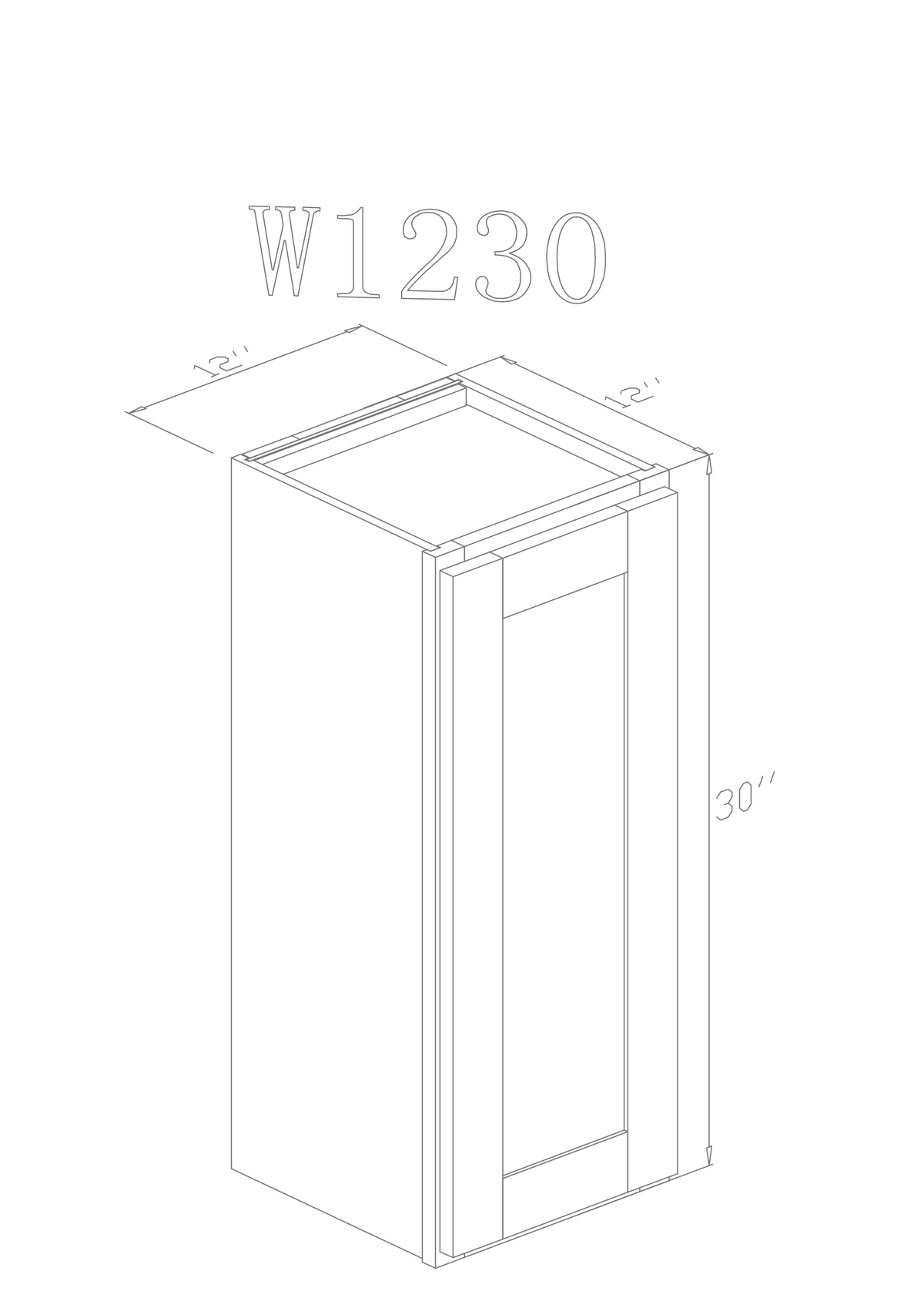 Wall 12" - Espresso 12 Inch Wall Cabinet - ZCBuildingSupply
