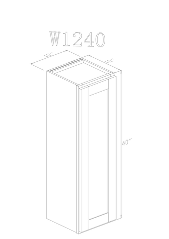 Wall 12" - Athens 12 Inch Wall Cabinet - ZCBuildingSupply