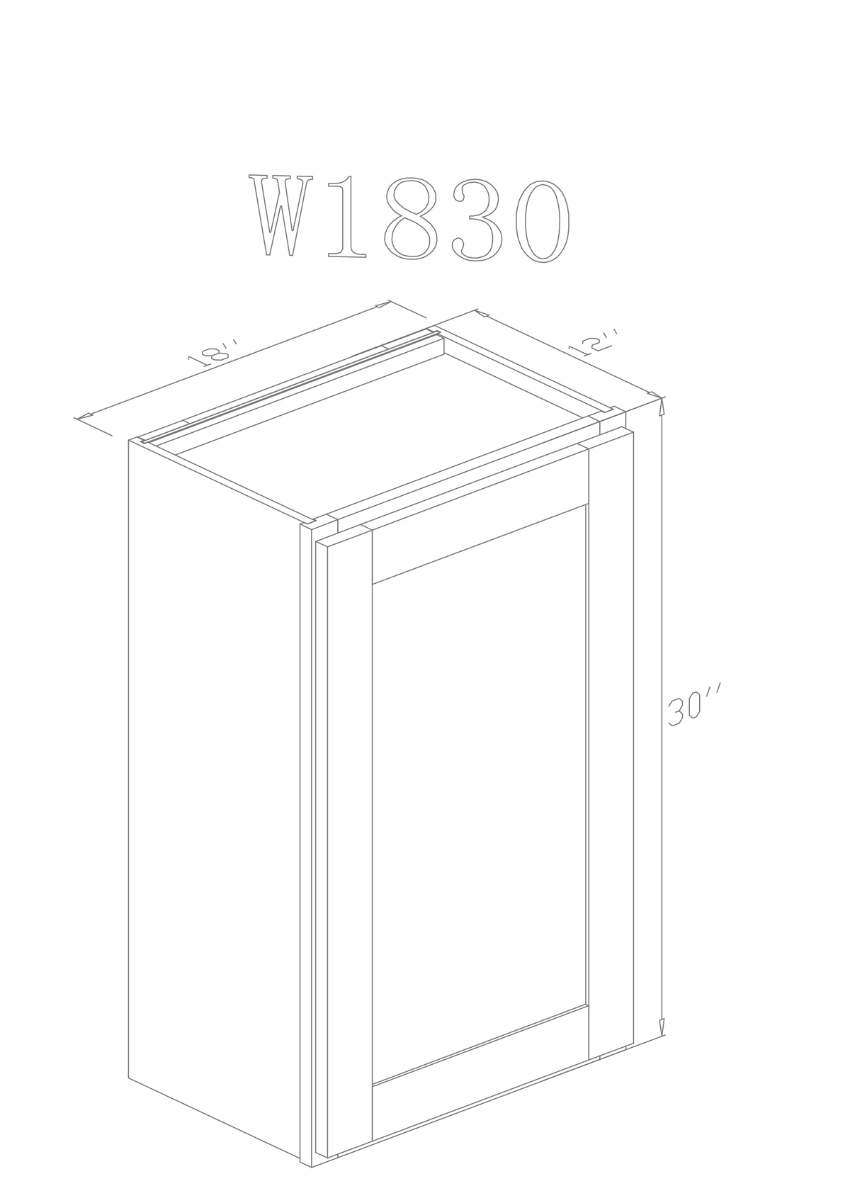 Wall 18" - Shiny White 18 Inch Wall Cabinet - ZCBuildingSupply