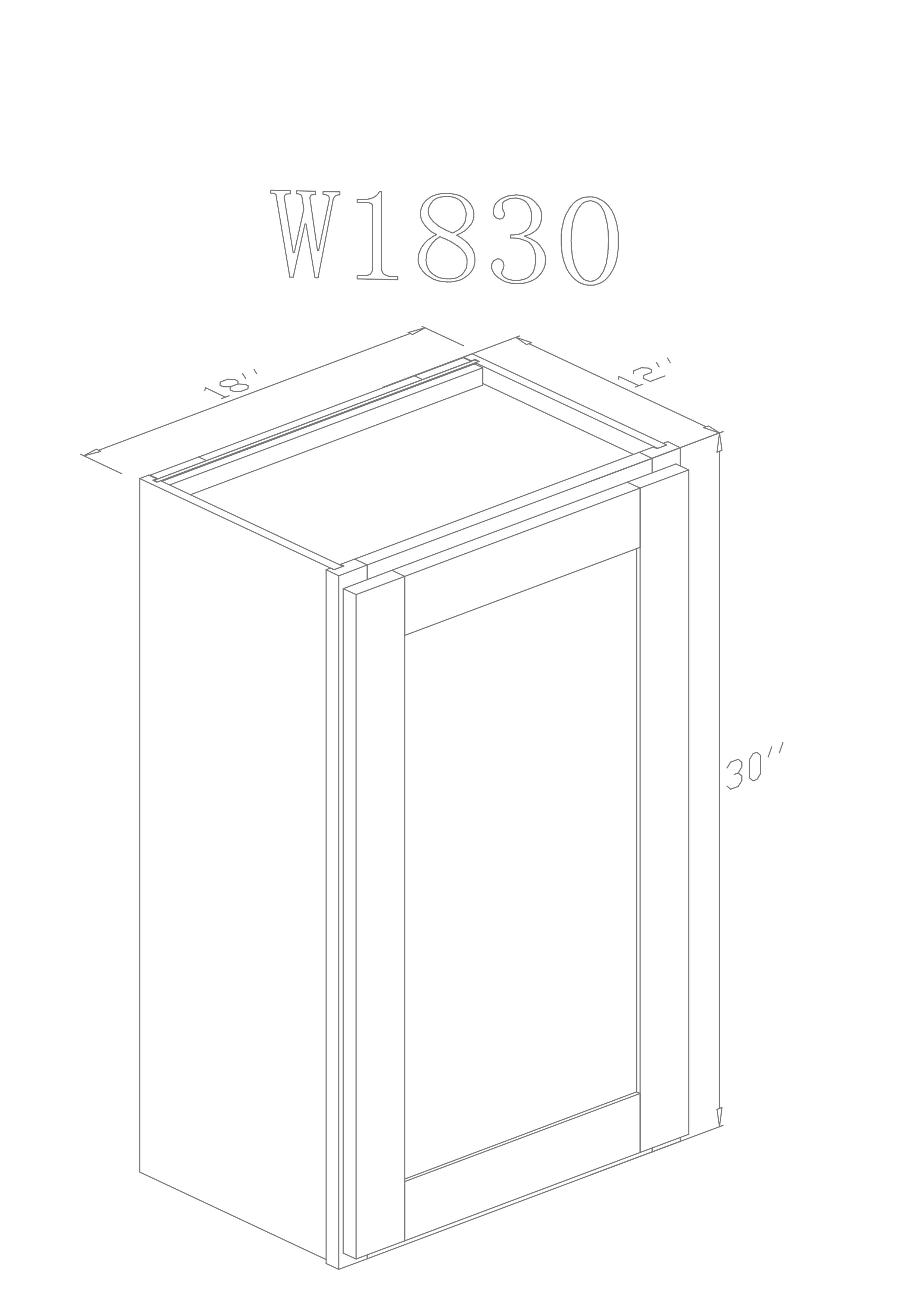 Wall 18" - Pure White 18 Inch Wall Cabinet - ZCBuildingSupply
