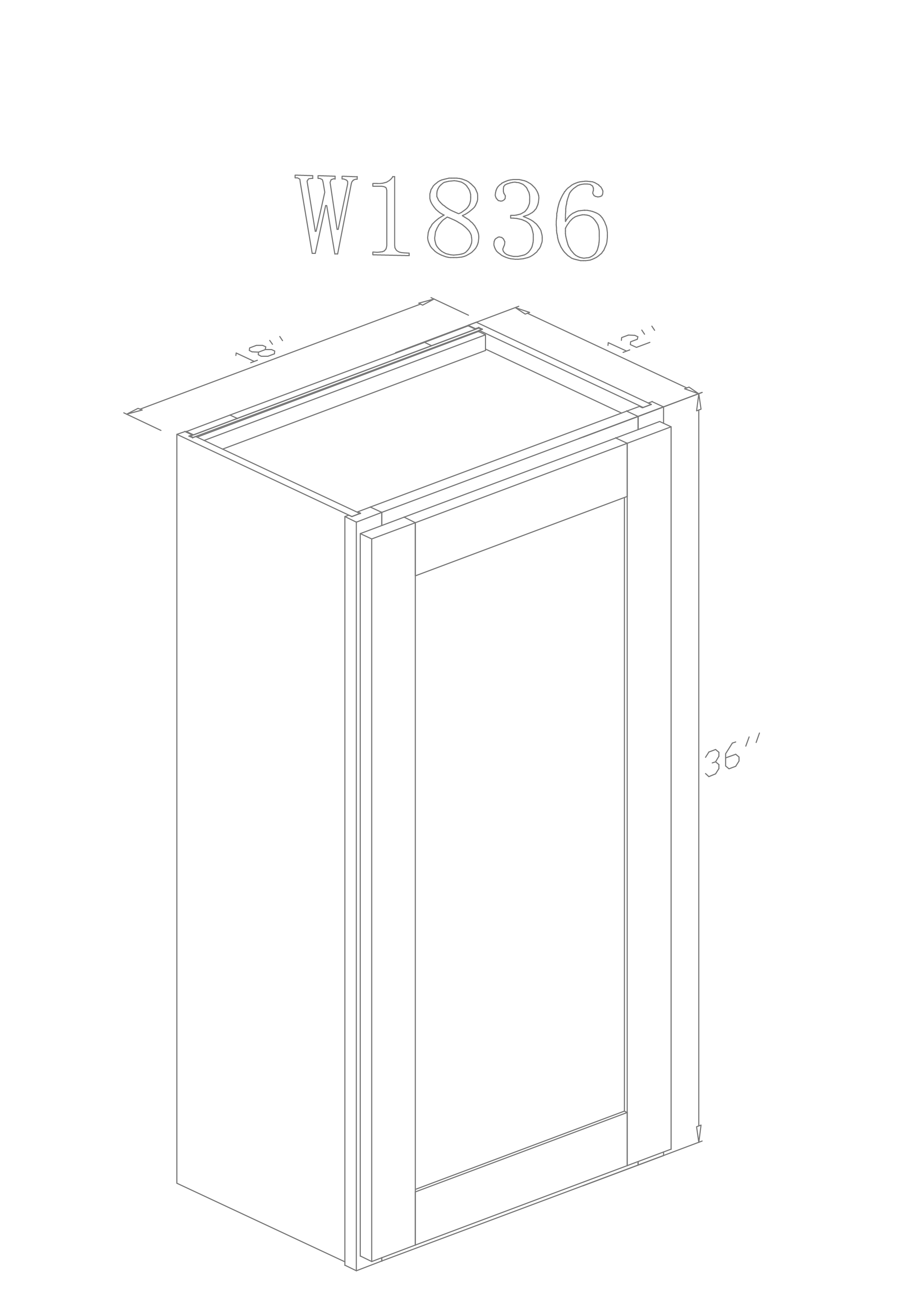 Wall 18" - Pure Grey 18 Inch Wall Cabinet - ZCBuildingSupply