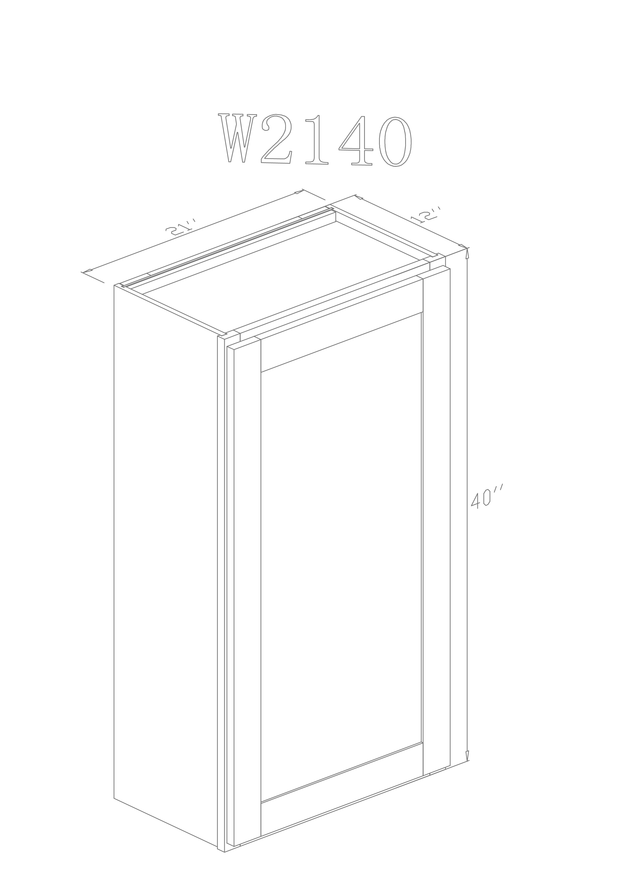 Wall 21" - Athens 21 Inch Wall Cabinet - ZCBuildingSupply