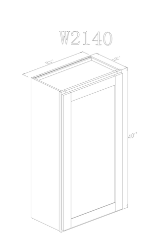 Wall 21" - Athens 21 Inch Wall Cabinet - ZCBuildingSupply