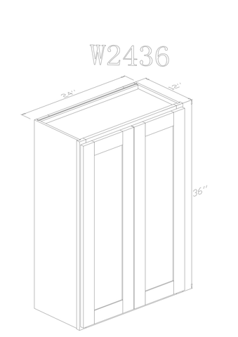 Wall 24" - Athens 24 Inch Wall Cabinet - ZCBuildingSupply