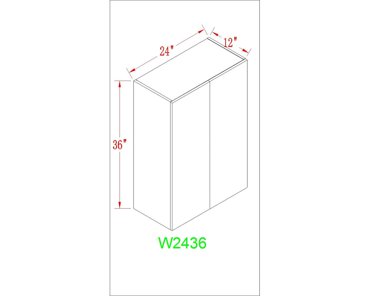 Wall 24" - White Oak 24 Inch Wall Cabinet