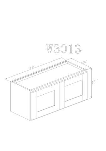 Wall 30" - Modern Grey 30 Inch Wall Stove Cabinet - ZCBuildingSupply