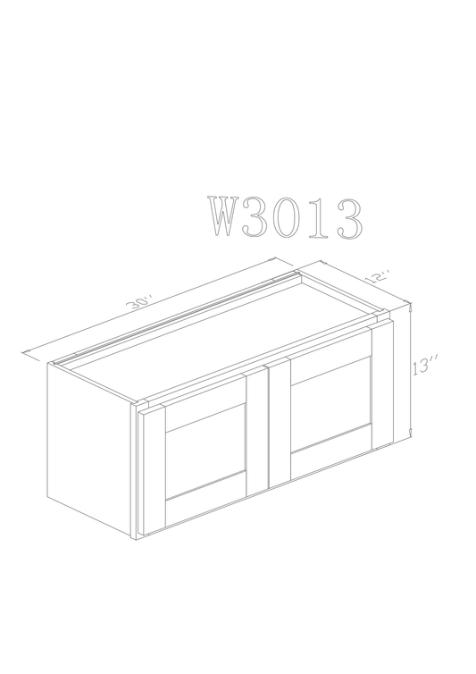 Wall 30" - Almond White 30 Inch Wall Stove Cabinet - ZCBuildingSupply