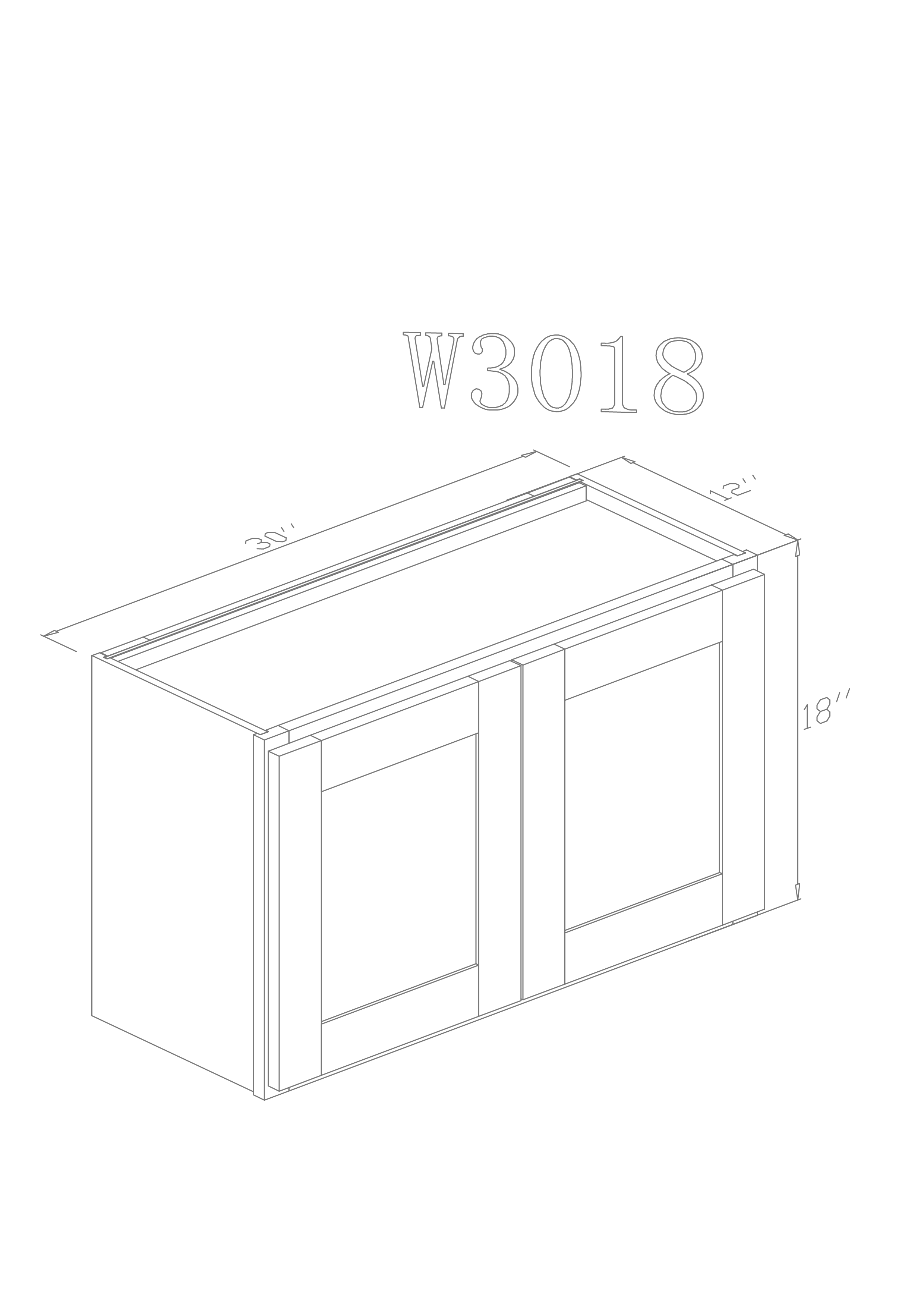 Wall 30" - Cherry 30 Inch Wall Stove Cabinet - ZCBuildingSupply