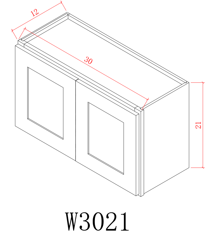 Wall 30" - Almond White 30 Inch Wall Stove Cabinet - ZCBuildingSupply