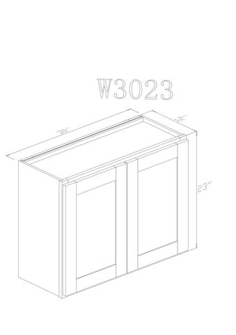 Wall 30" - Ashton Grey 30 Inch Wall Stove Cabinet - ZCBuildingSupply