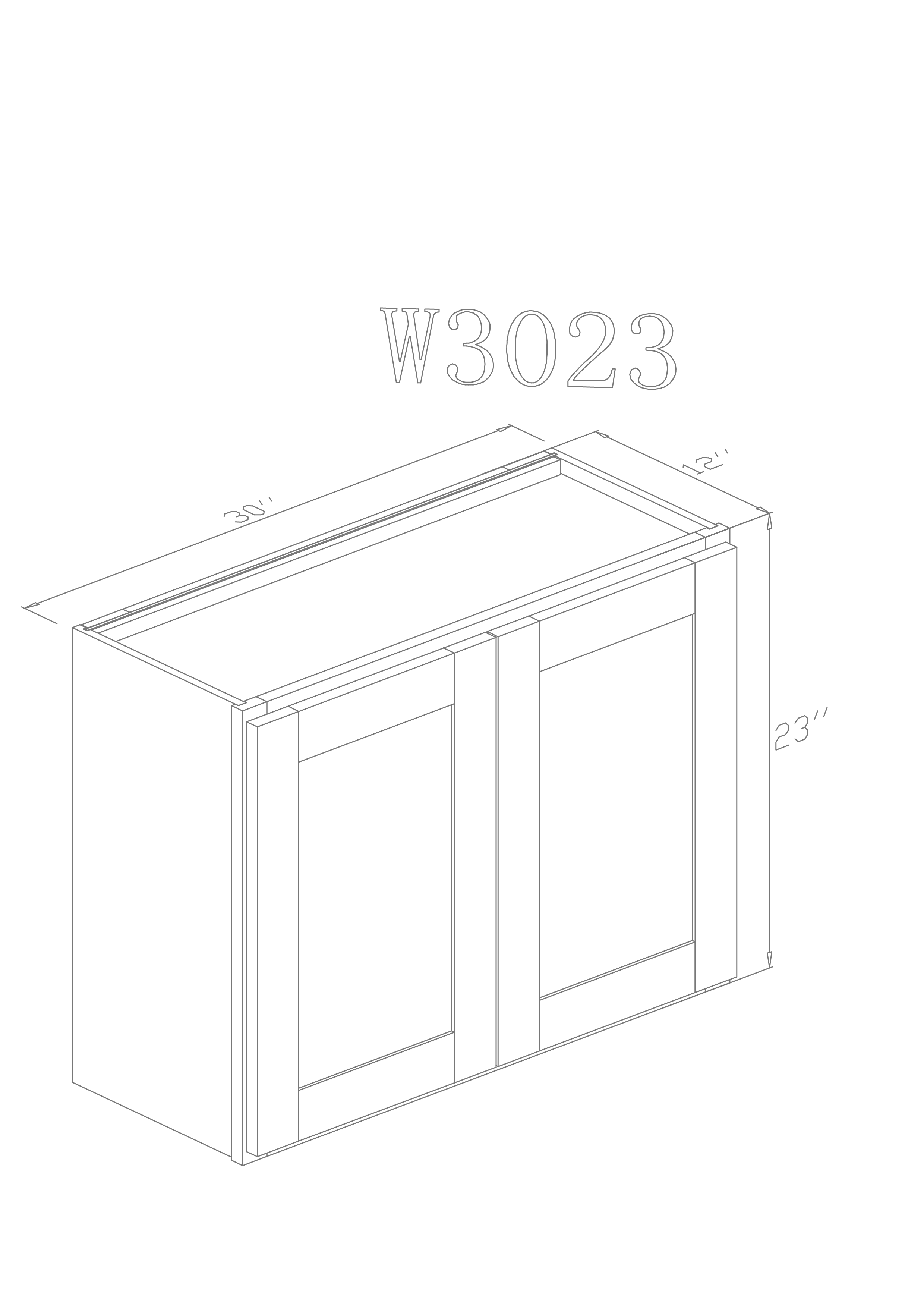 Wall 30" - Modern Grey 30 Inch Wall Stove Cabinet - ZCBuildingSupply