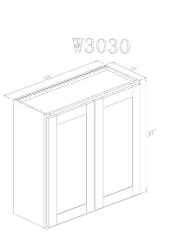 Wall 30" - Athens 30 Inch Wall Cabinet - ZCBuildingSupply