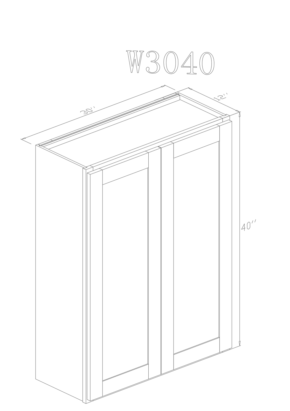 Wall 30" - Pure White 30 Inch Wall Cabinet - ZCBuildingSupply