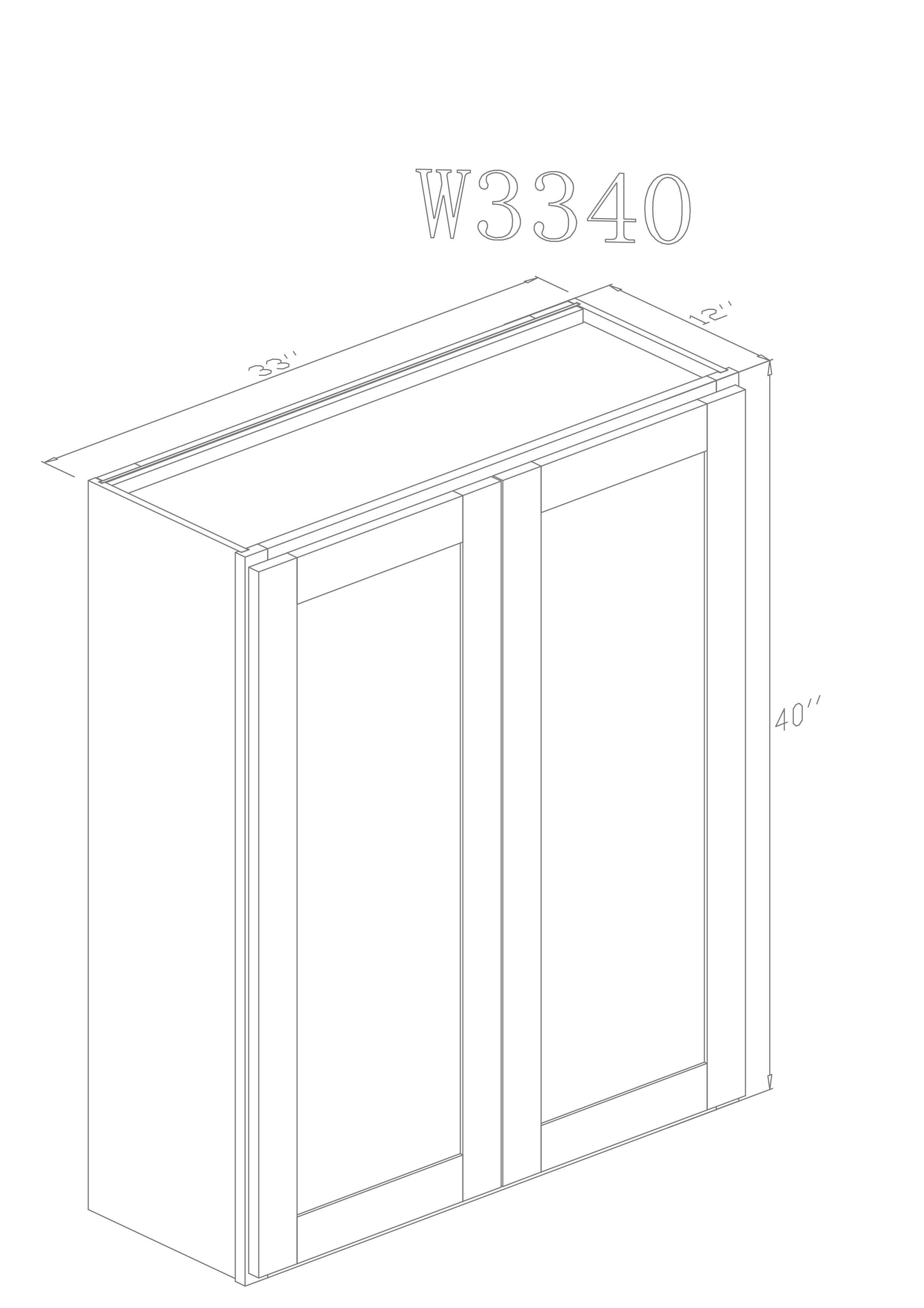 Wall 33" - Shiny White 33 Inch Wall Cabinet - ZCBuildingSupply