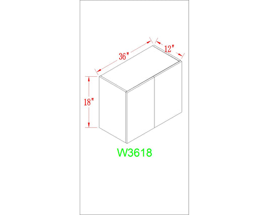 Wall 36" - Dark Grain 36 Inch Wall Refrigerator Cabinet(12")