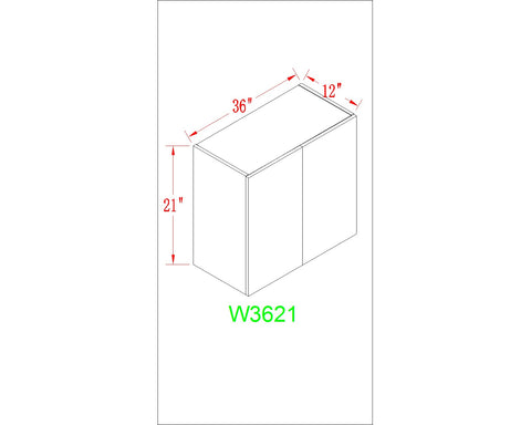 Wall 36" - Dark Grain 36 Inch Wall Refrigerator Cabinet(12")