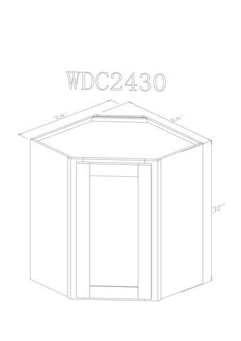 Wall 24" - Athens 24  Inch Wall Corner Cabinet - ZCBuildingSupply