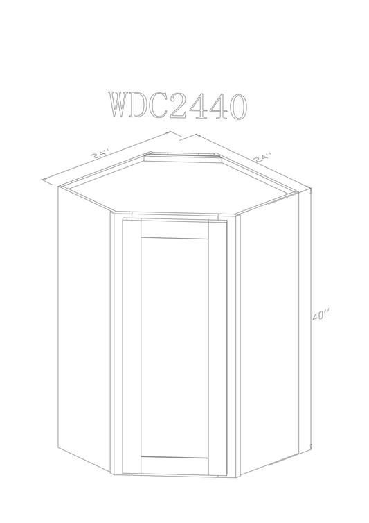 Wall 24" - Espresso 24  Inch Wall Corner Cabinet - ZCBuildingSupply