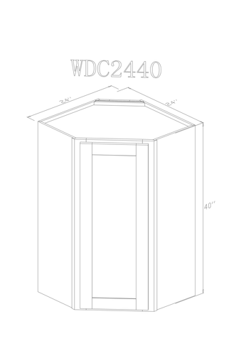 Wall 24" - Athens 24  Inch Wall Corner Cabinet - ZCBuildingSupply