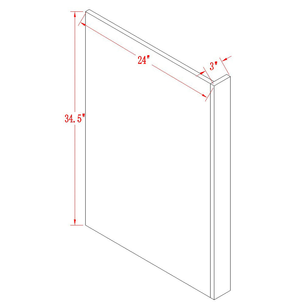 Almond White Dishwasher Panel for Framed Kitchen Cabinet - ZCBuildingSupply