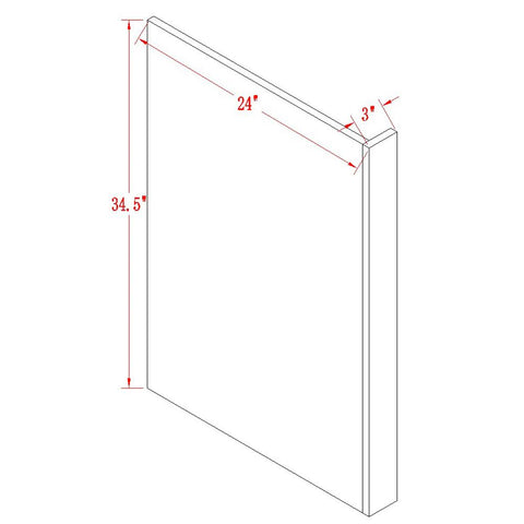 Classic White Dishwasher Panel for Framed Kitchen Cabinet - ZCBuildingSupply