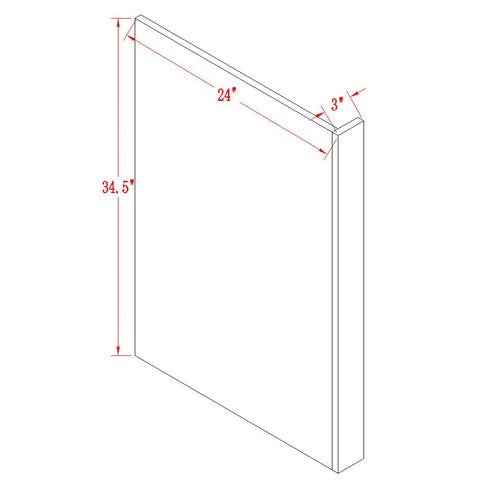 Almond White Dishwasher Panel for Framed Kitchen Cabinet - ZCBuildingSupply