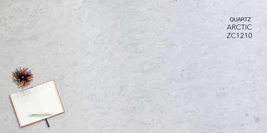 3cm Quartz  126"x 63" Countertop - Arctic-ZC1210 Self Pick Up Only - ZCBuildingSupply