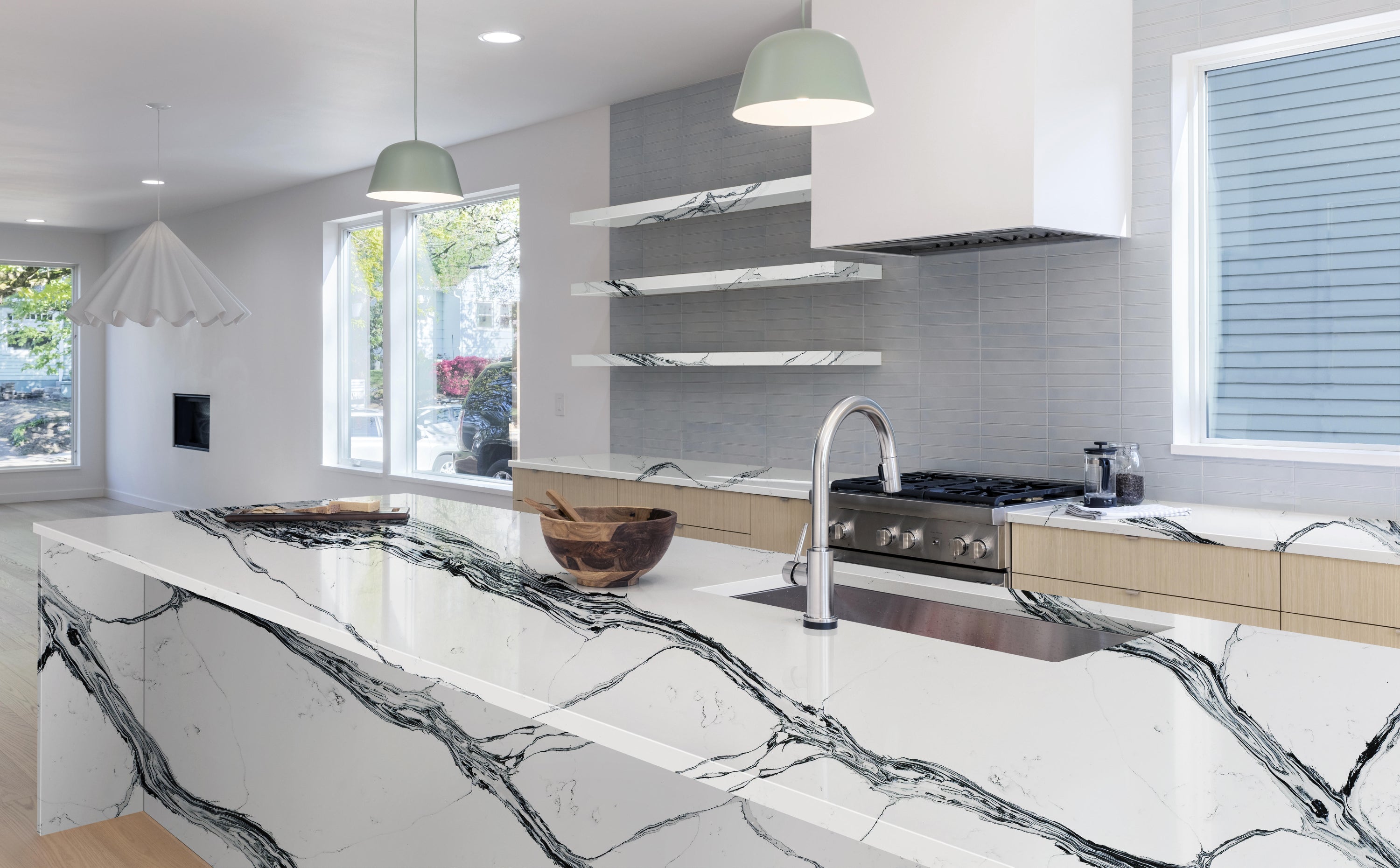 3cm Quartz 126"x 63" Countertop Opera ZC520- Self Pick Up Only