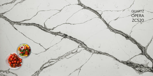 3cm Quartz 126"x 63" Countertop Opera ZC520- Self Pick Up Only