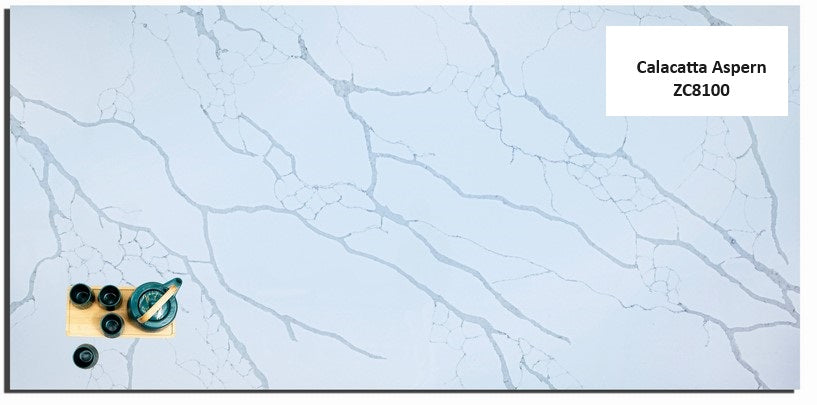 3cm Quartz 126"x 63" Countertop - Calacatta Aspern - Self Pick Up Only