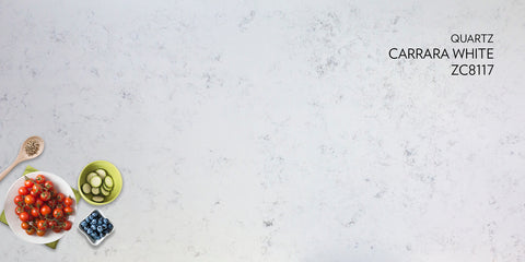 3cm Quartz 126"x 63" Countertop -Carrara White- Self Pick Up Only - ZCBuildingSupply