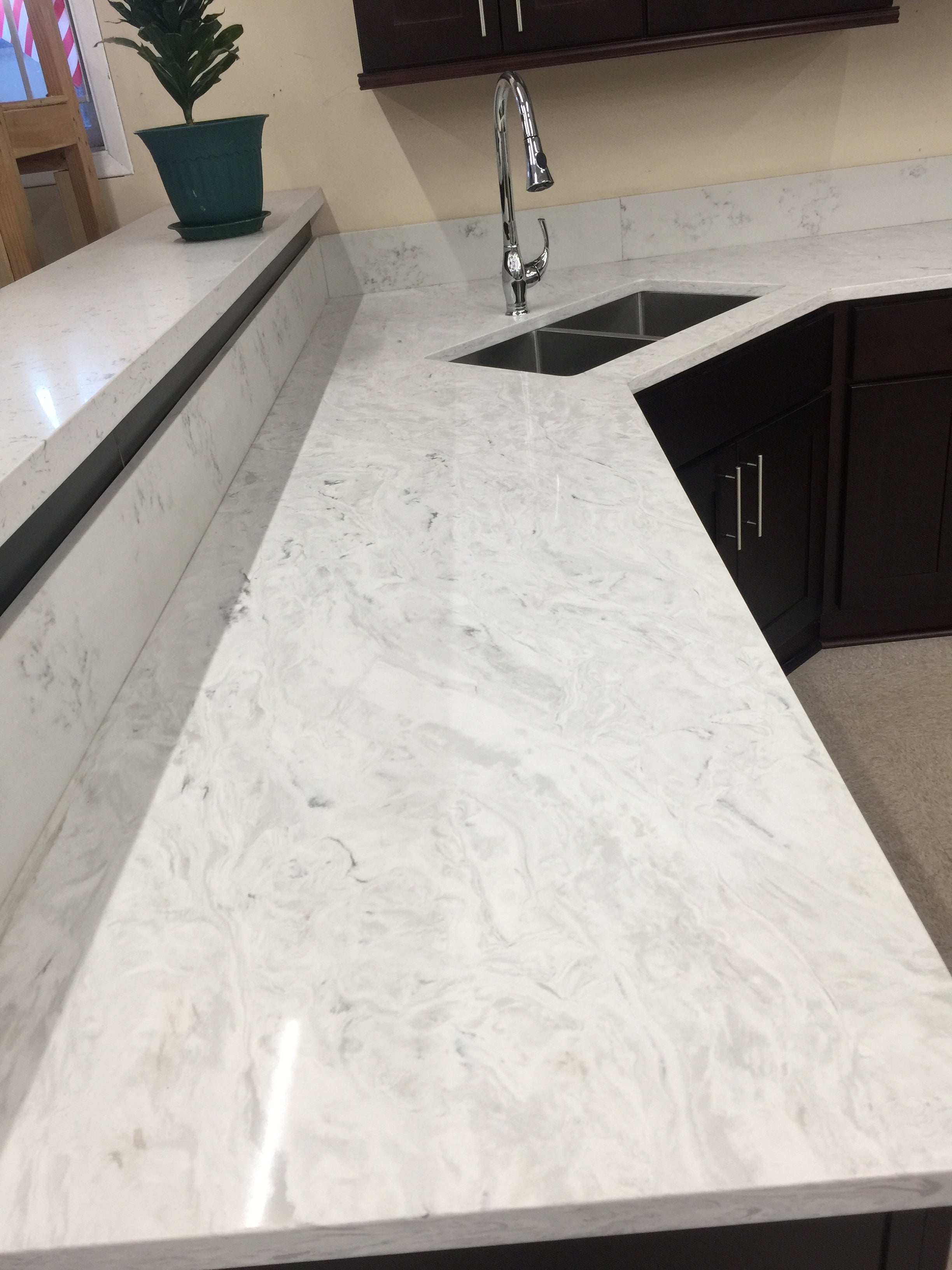 3cm Quartz  126"x 63" Countertop - Arctic-ZC1210 Self Pick Up Only - ZCBuildingSupply