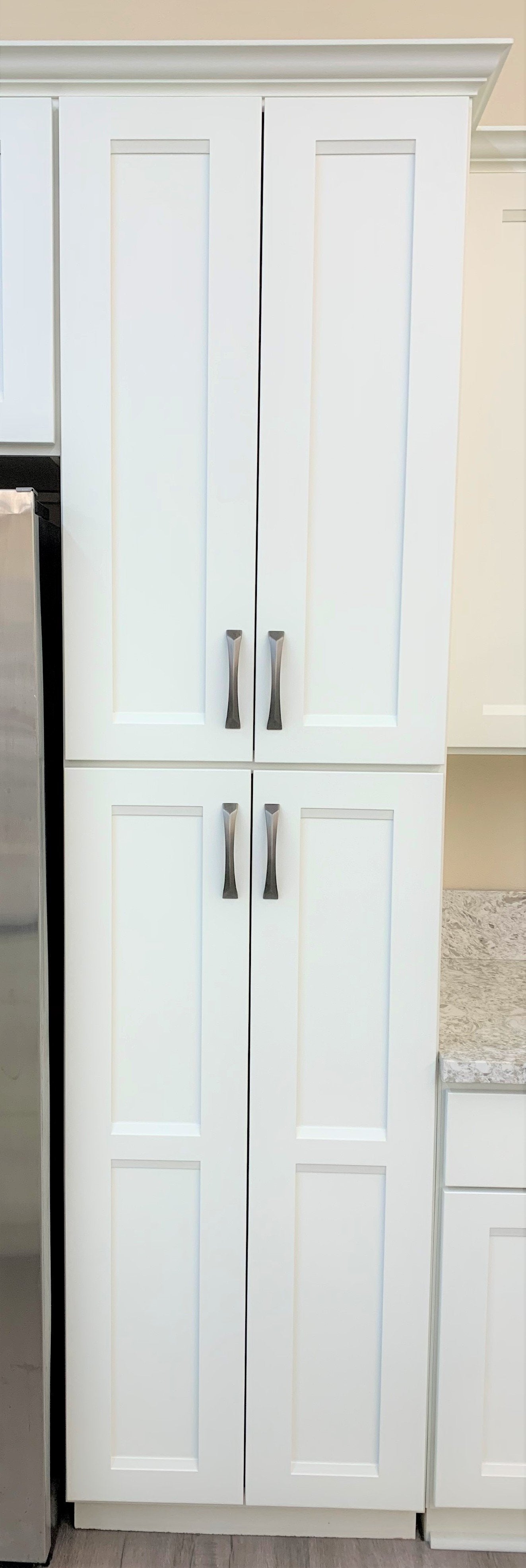Tall 24" - Almond White 24 Inch Pantry Cabinet - ZCBuildingSupply