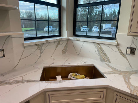3cm Quartz 126"x 63" Countertop - Calacatta Gold ZC331- Self Pick Up Only