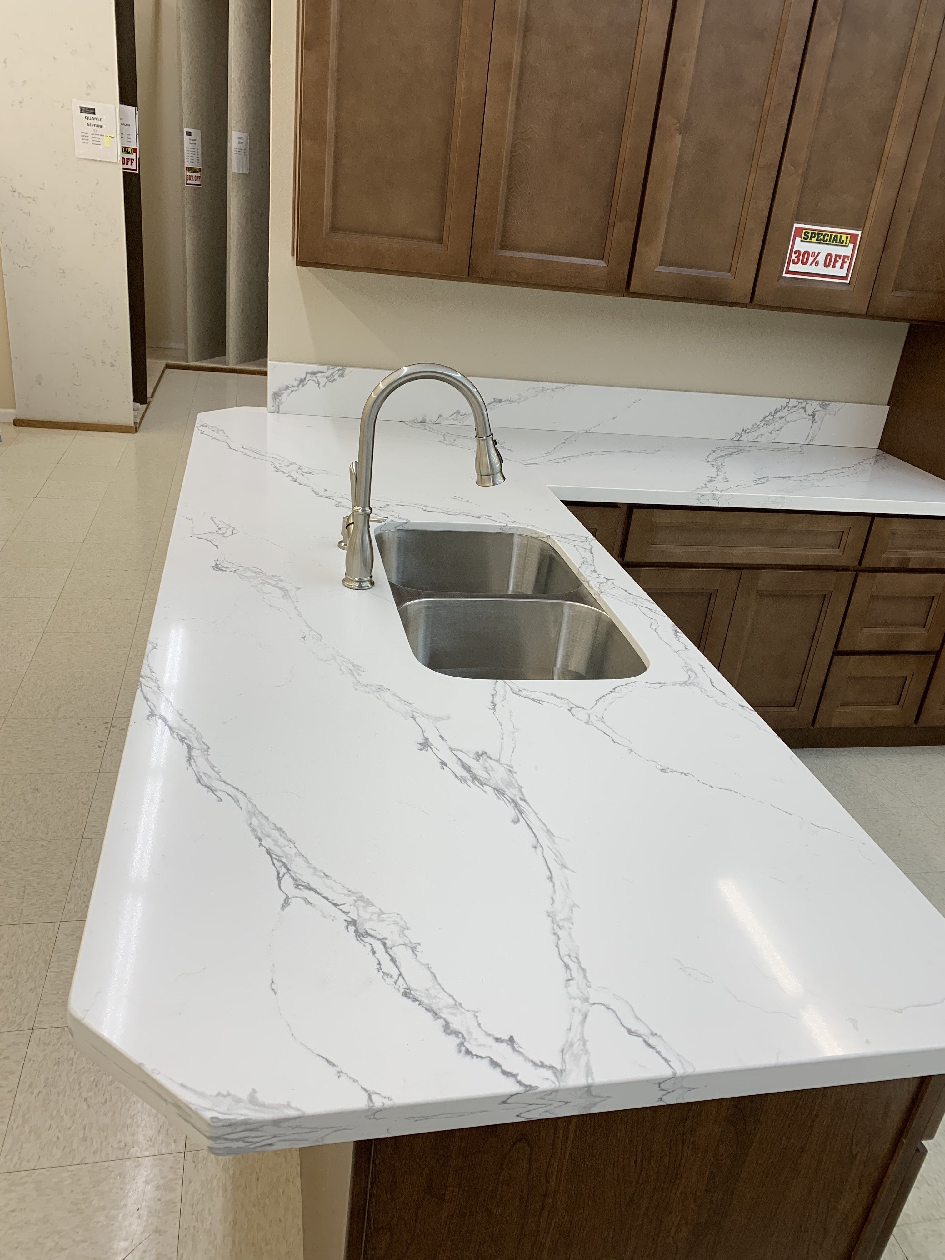 2cm Quartz Calacatta Ivy Countertop - Self Pick Up Only