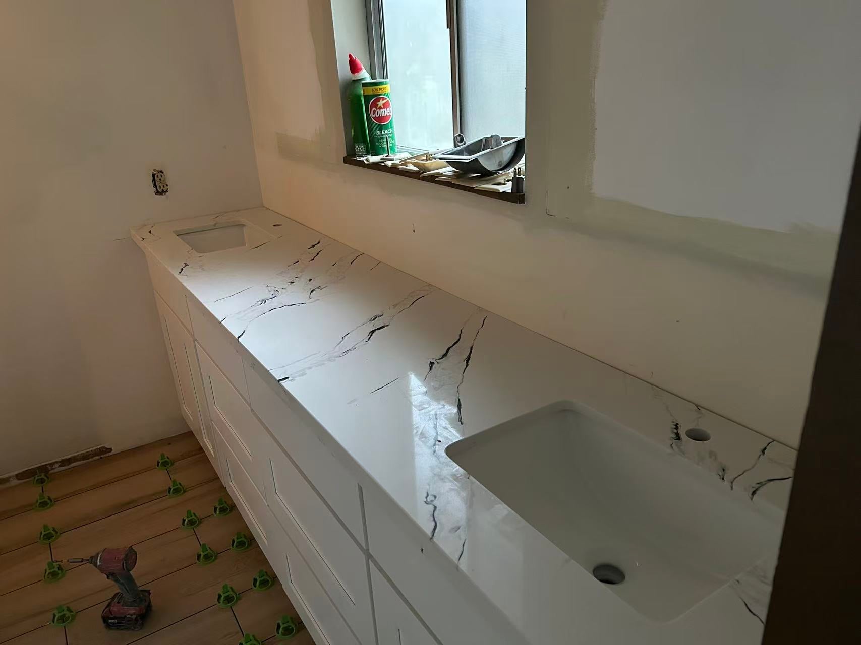 2cm Quartz Carrara Bianco Countertop ZQ116 - Self Pick Up Only - ZCBuildingSupply